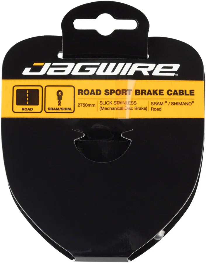 Jagwire Sport Brake Cable Slick Stainless 1.5x2750mm SRAM/Shimano Road Tandem - Bicycle Warehouse