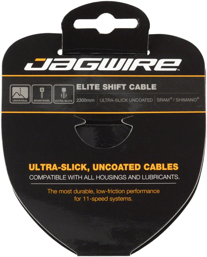 Elite Ultra-Slick Shift Cable - 1.1 x 2300mm Polished Stainless Steel For SRAM/Shimano - Bicycle Warehouse