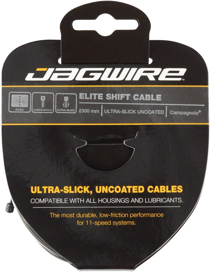 Elite Ultra-Slick Shift Cable - 1.1 x 2300mm Polished Stainless Steel For Campagnolo - Bicycle Warehouse