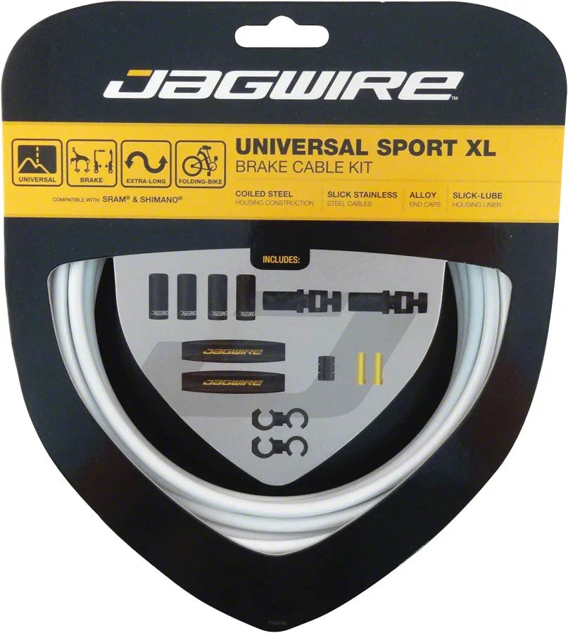 Universal Sport Brake XL Kit White - Bicycle Warehouse