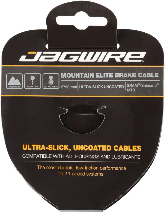 Elite Ultra-Slick Brake Cable Stainless 1.5 x 2750mm SRAM/Shimano Mountain - Bicycle Warehouse