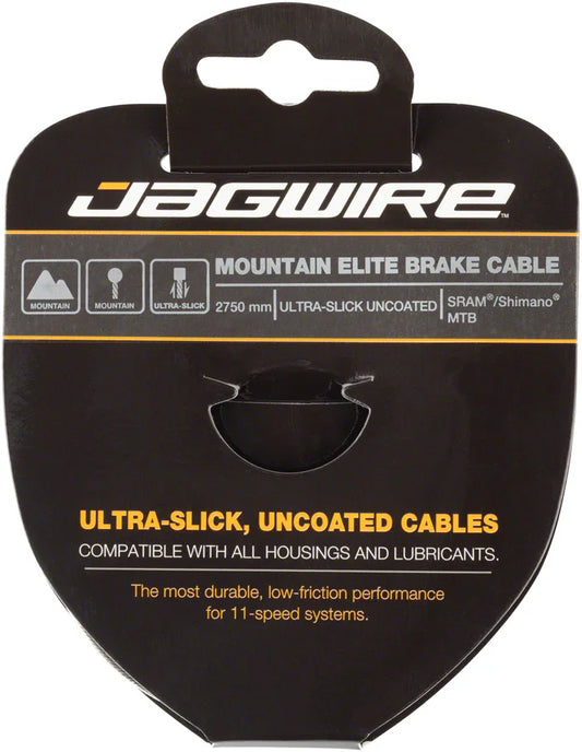 Elite Ultra-Slick Brake Cable Stainless 1.5 x 2750mm SRAM/Shimano Mountain - Bicycle Warehouse