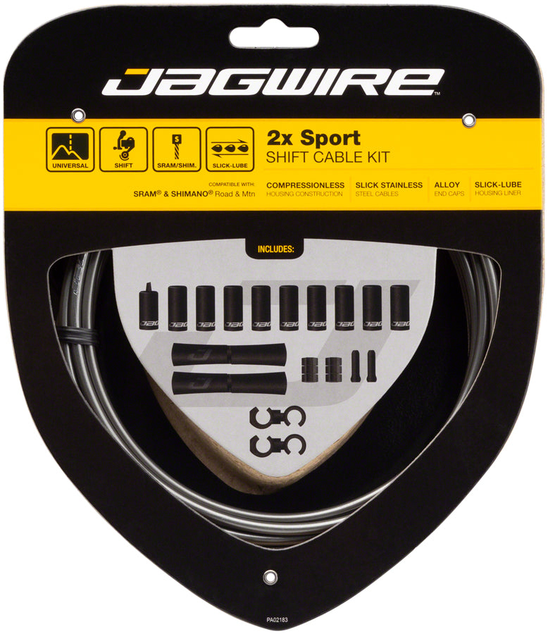 Jagwire 2x Sport Shift Cable Kit SRAM/Shimano - Bicycle Warehouse