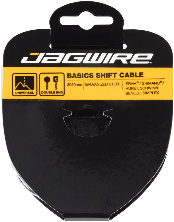 Basics Shift Cable - 1.2 x 3050mm Galvanized Steel For Shimano/SRAM Huret Suntour X-Press - Bicycle Warehouse