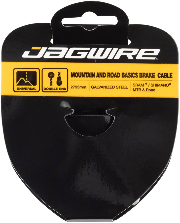Jagwire Basics Galvanized Tandem Brake Cable 1.6x2795mm SRAM/Shimano Mountain/Road - Bicycle Warehouse