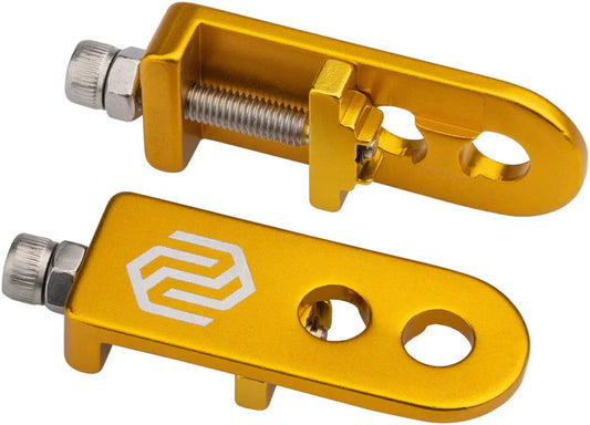 C-1 Chain Tensioner - 2-Hole Fits 3/8"/10mm Axles Gold - Bicycle Warehouse