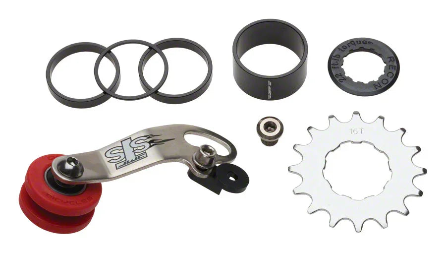 STS Chain Tensioner and Cassette Spacer Combo Kit Stainless Steel Silver - Bicycle Warehouse
