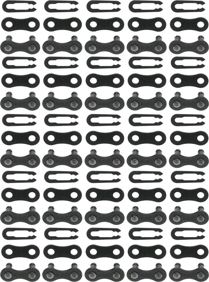 KMC Z410 Master Link - Single Speed 1/2" x 1/8" Black 25 Pairs - Bicycle Warehouse