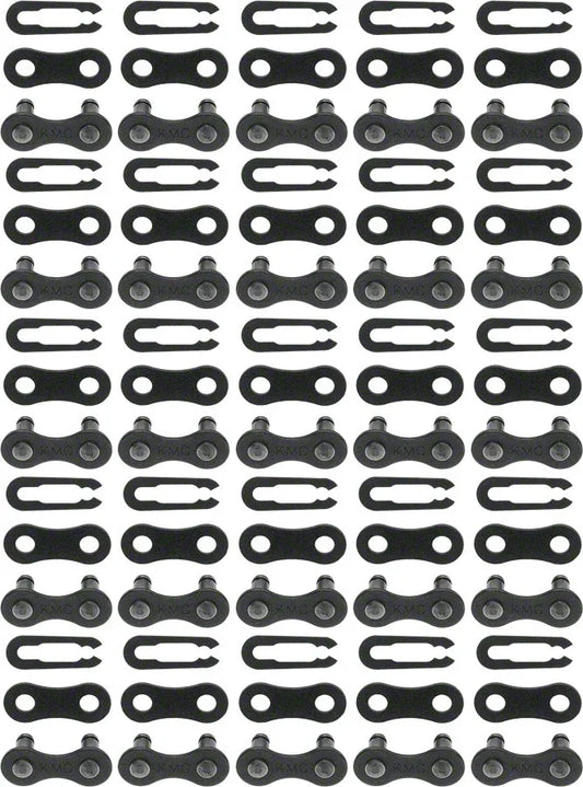 KMC Z410 Master Link - Single Speed 1/2" x 1/8" Black 25 Pairs - Bicycle Warehouse