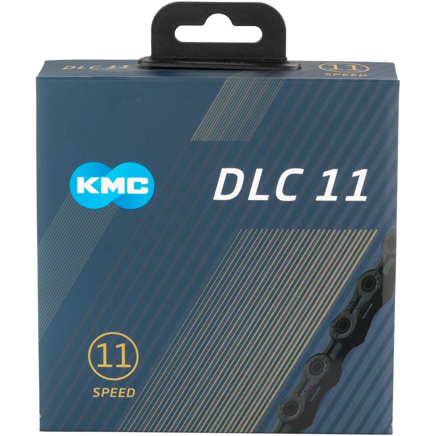 KMC DLC11 11-Speed Bike Chain, 118 Links, Black - Chains - Bicycle Warehouse