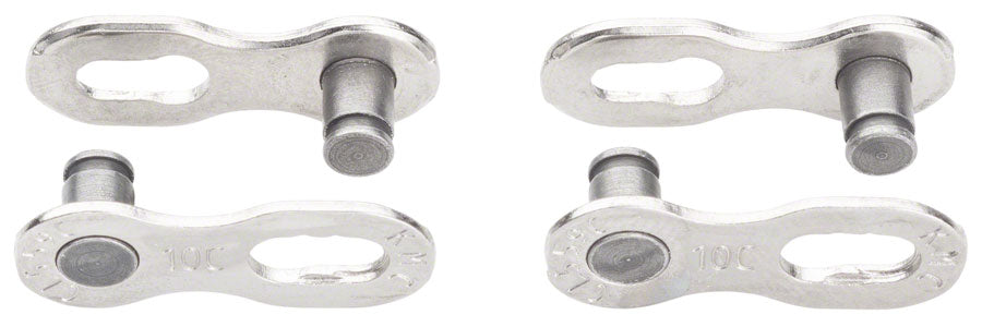 MissingLink CL559CR Connector Campagnolo - 10-Speed Reusable Silver 2 Pairs/Card - Bicycle Warehouse