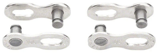 MissingLink CL559CR Connector Campagnolo - 10-Speed Reusable Silver 2 Pairs/Card - Bicycle Warehouse