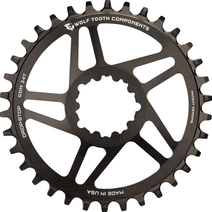 Direct Mount Chainring - 26t SRAM Direct Mount Drop-Stop A For SRAM 3-Bolt Cranksets 6mm Offset BLK - Bicycle Warehouse