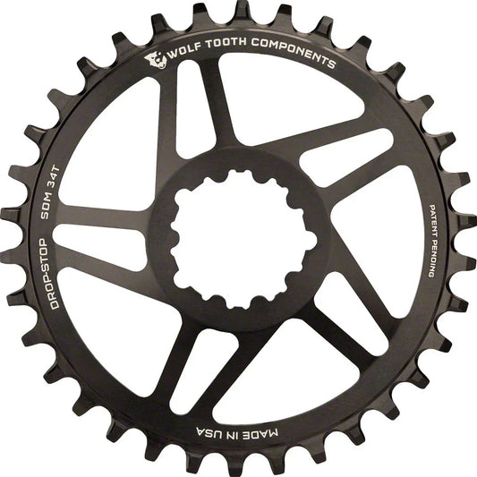 Direct Mount Chainring - 26t SRAM Direct Mount Drop-Stop A For SRAM 3-Bolt Cranksets 6mm Offset BLK - Bicycle Warehouse