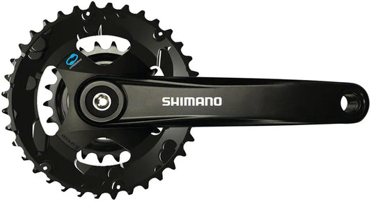 FC-M315-B2 Crankset - 175mm 7/8-Speed Riveted JIS Square Taper Spindle Interface 51.8mm Chainline BLK - Bicycle Warehouse