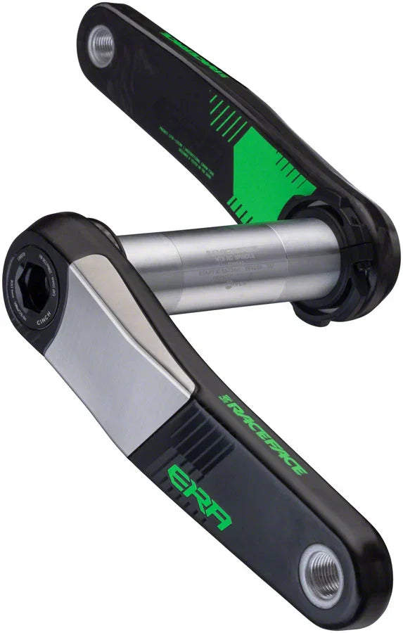 RaceFace ERA Crankset - 175mm Direct Mount 136mm Spindle CINCH Interface Carbon Green - Bicycle Warehouse