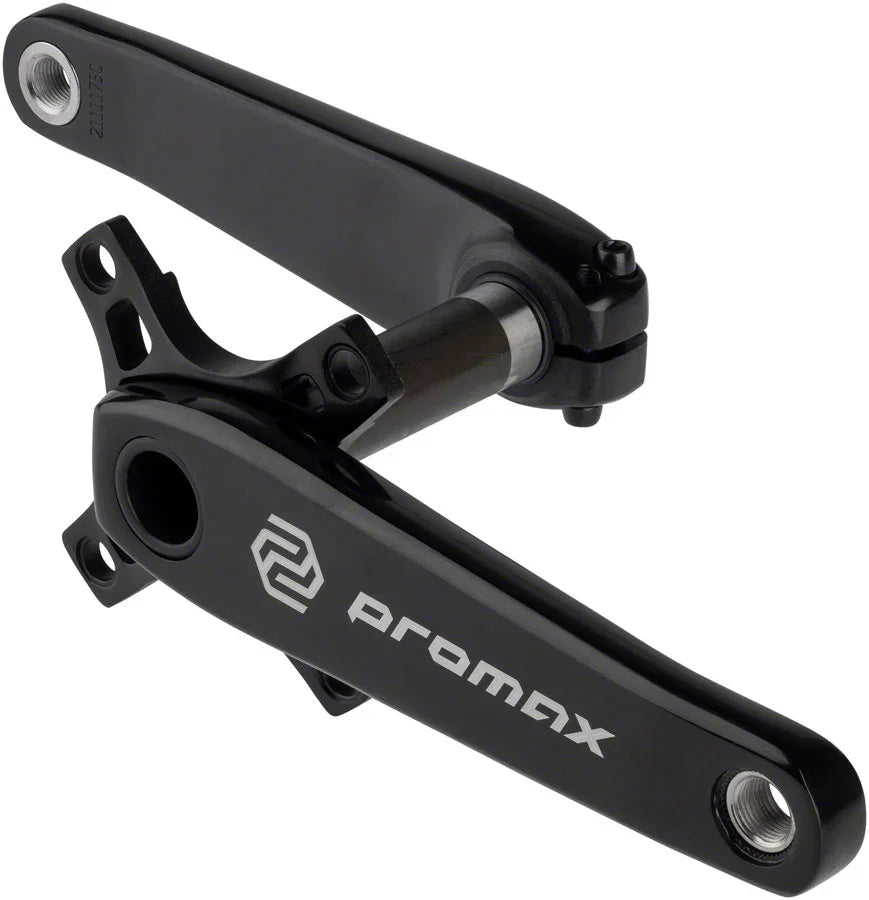 HF-2 Crankset - 175mm 24mm Spindle 2-Piece Black - Bicycle Warehouse