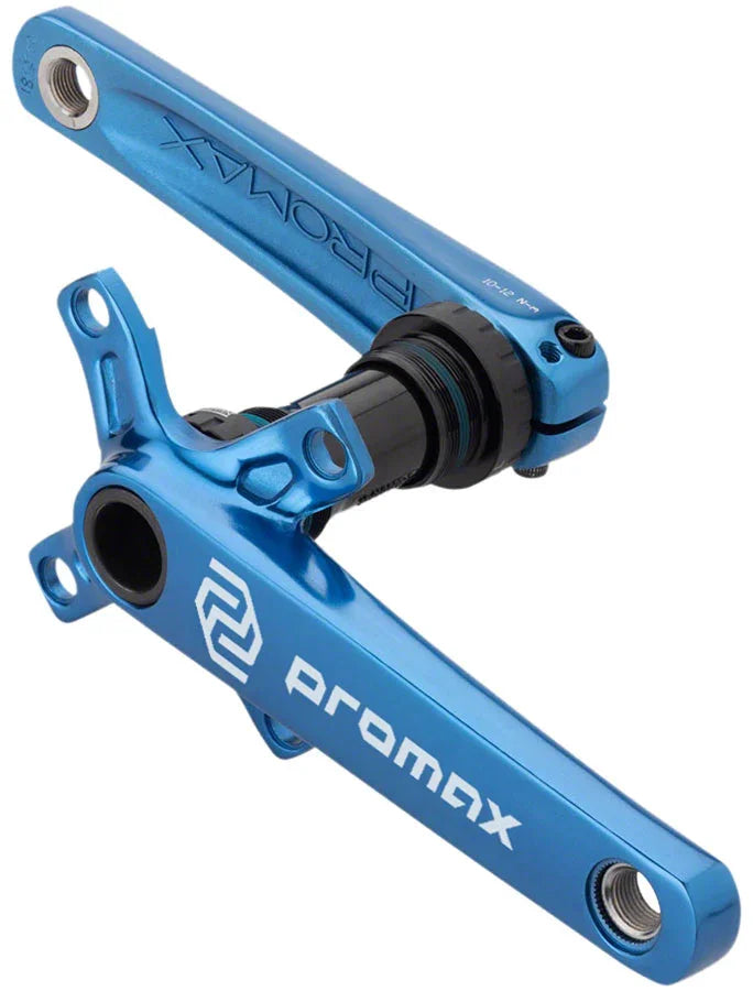CF-2 Crankset - 160mm 24mm Spindle 2-Piece 68mm English BB Included Blue - Bicycle Warehouse