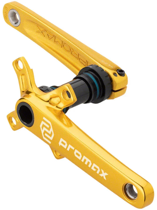 CF-2 Crankset - 160mm 24mm Spindle 2-Piece 68mm English BB Included Gold - Bicycle Warehouse
