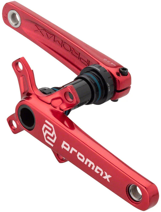 CF-2 Crankset - 160mm 24mm Spindle 2-Piece 68mm English BB Included Red - Bicycle Warehouse