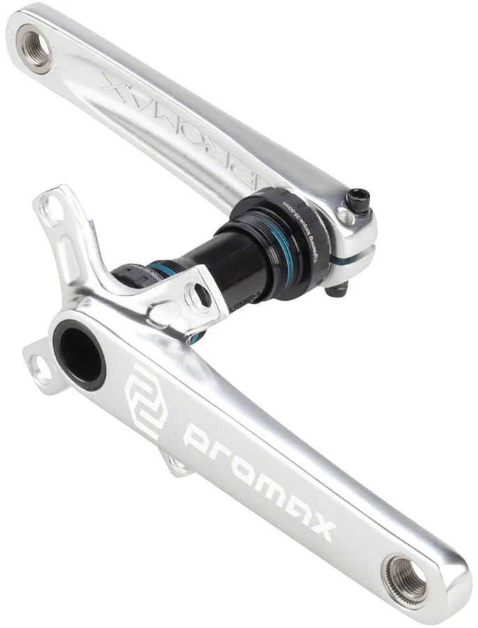 CF-2 Crankset - 160mm 24mm Spindle 2-Piece 68mm English BB Included Silver - Bicycle Warehouse