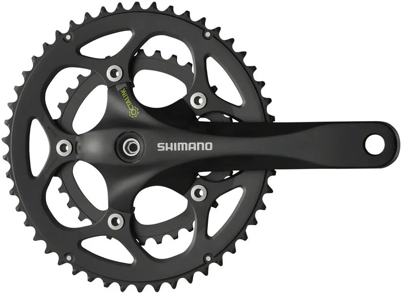 Ank R345 FC-R345-L Crankset - 175mm 9-Speed 50/34t 5-bolt / 110 BCD Octalink V2 ...