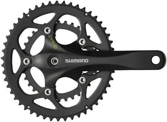 FC-R345-L Crankset - 175mm 9-Speed 50/34t 5-bolt / 110 BCD Octalink V2 Spindle Interface BLK - Bicycle Warehouse