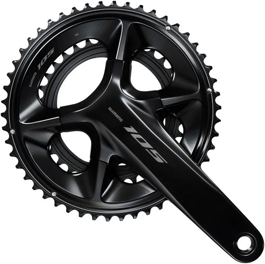 105 FC-R7100 Crankset - 172.5mm 12-Speed 52/36t 110 Asymmetric BCD Hollowtech II Spindle Interface BLK - Bicycle Warehouse