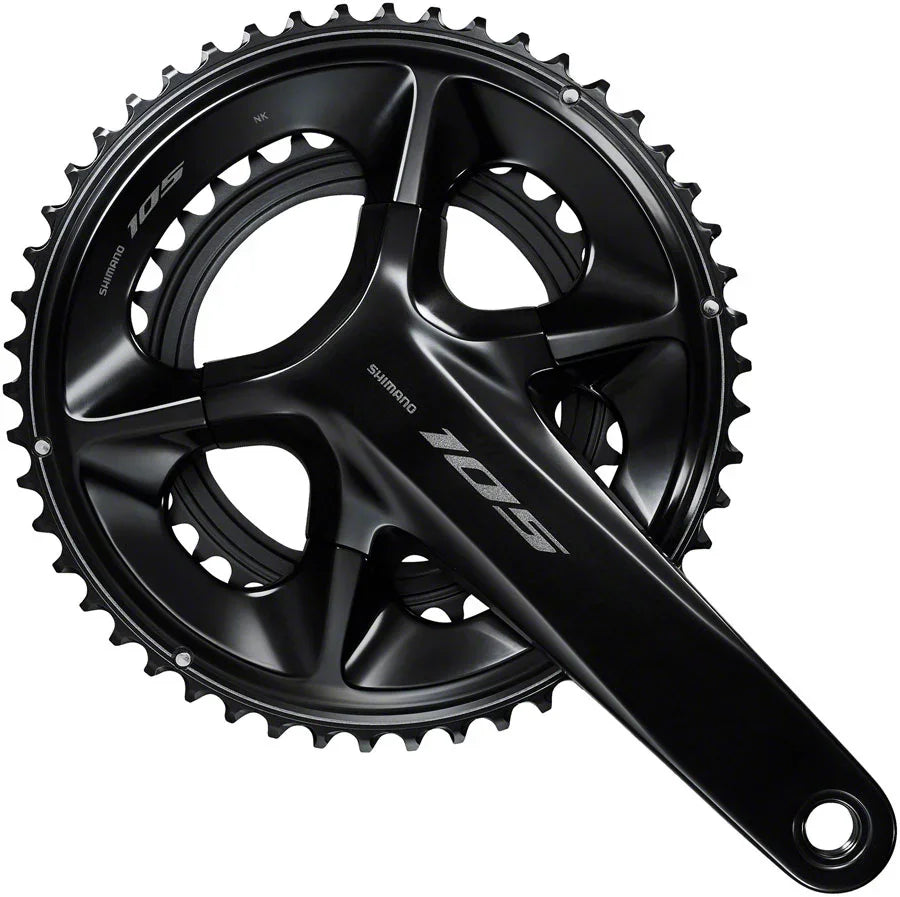 105 FC-R7100 Crankset - 175mm 12-Speed 52/36t 110 Asymmetric BCD Hollowtech II Spindle Interface BLK - Bicycle Warehouse