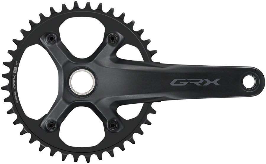 Shimano GRX FC-RX610-1 Crankset - 165mm, 12-Speed, 40t, 110 BCD, Hollowtech II Spindle Interface - Cranksets - Bicycle Warehouse