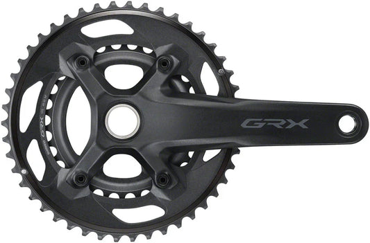 GRX FC-RX610-2 Crankset - 170mm 12-Speed 46/30t 110/80 BCD Hollowtech II Spindle Interface BLK - Bicycle Warehouse