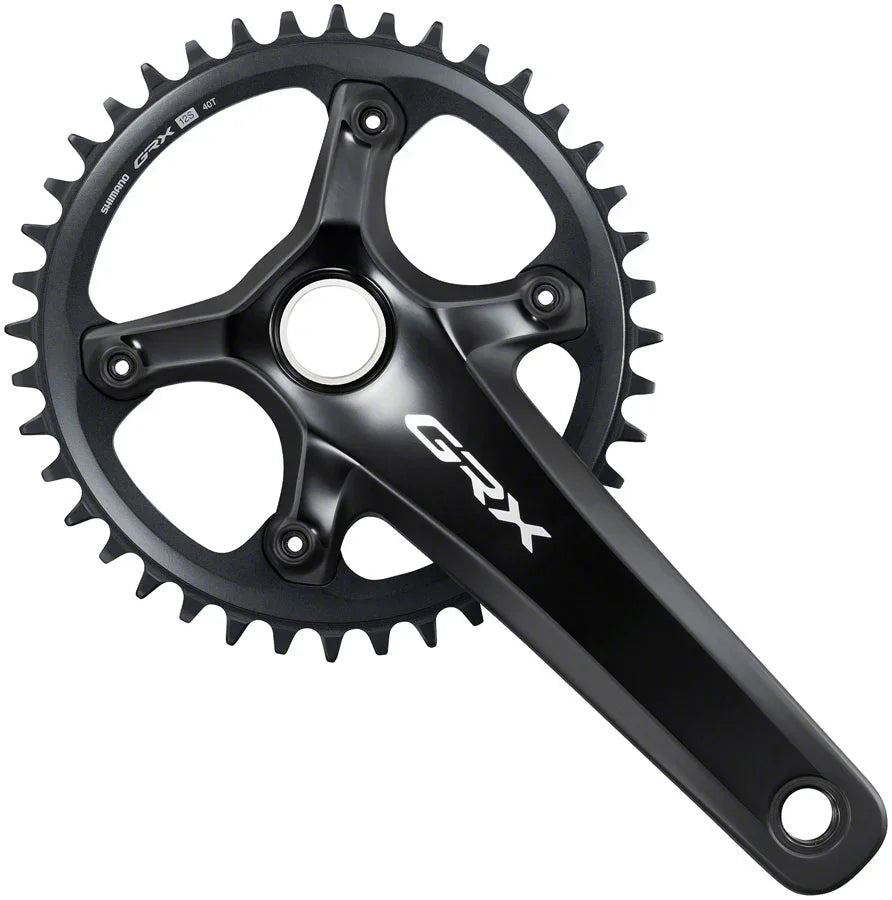 GRX FC-RX820-1 Crankset - 175mm 12-Speed 40t 110 BCD Hollowtech II BLK - Bicycle Warehouse