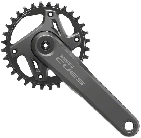 Shimano CUES FC-U6000-1 Crankset - 165mm 9/10/11-Speed 32t Asymmetric 110 BCD BLK - Bicycle Warehouse