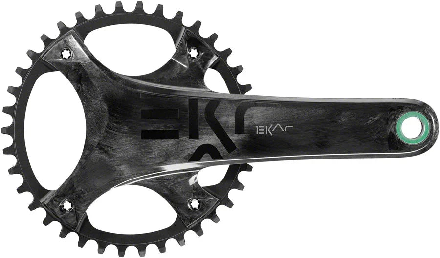 EKAR Crankset - 170mm 13-Speed 38t 123mm BCD Ultra-Torque Spindle Interface Carbon - Bicycle Warehouse
