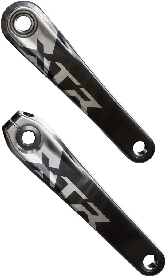 Shimano XTR FC-9200 XC Crankset - 165mm 12-Speed 1x Direct Mount Hollowtech II Hollow-Forged Crankarms BLK/Silver - Bicycle Warehouse