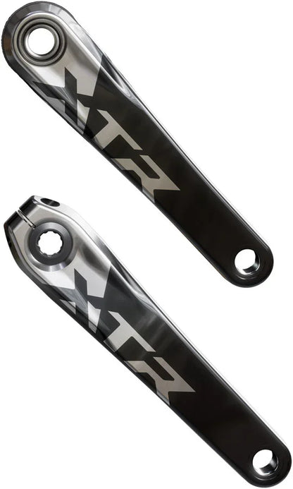Shimano XTR FC-9200 XC Crankset - 165mm 12-Speed 1x Direct Mount Hollowtech II Hollow-Forged Crankarms BLK/Silver - Bicycle Warehouse
