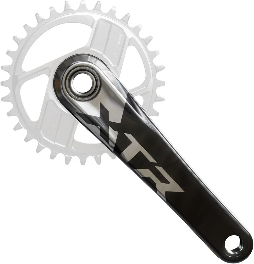 Shimano XTR FC-9200 XC Crankset - 165mm 12-Speed 1x Direct Mount Hollowtech II Hollow-Forged Crankarms BLK/Silver - Bicycle Warehouse
