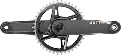 SRAM Force 1x XPLR AXS Power Meter Wide Crankset - 165mm 12/13-Speed 42t 8-Bolt Direct Mount DUB PM Spindle Carbon E1 - Bicycle Warehouse