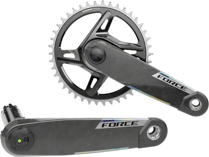 SRAM Force 1x XPLR AXS Power Meter Wide Crankset - 165mm 12/13-Speed 42t 8-Bolt Direct Mount DUB PM Spindle Carbon E1 - Bicycle Warehouse