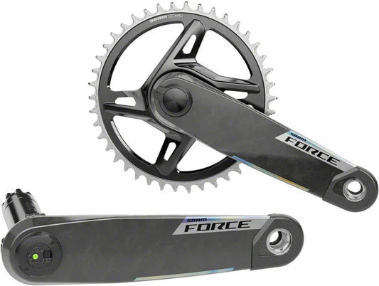 SRAM Force 1x XPLR AXS Power Meter Wide Crankset - 165mm 12/13-Speed 42t 8-Bolt Direct Mount DUB PM Spindle Carbon E1 - Bicycle Warehouse
