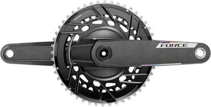 SRAM Force AXS Power Meter Crankset - 170mm 12-Speed 46/33t Thread Mount 8-Bolt PM Spider DUB Spindle Carbon E1 - Bicycle Warehouse