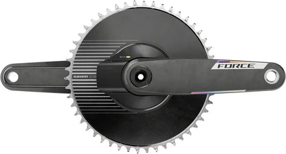 SRAM Force 1 AXS Power Meter Crankset - 170mm 12-Speed 50t Aero PM Chainring 8-Bolt Direct Mount DUB Spindle Carbon E1 - Bicycle Warehouse