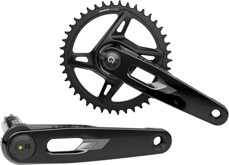 SRAM Rival 1x XPLR AXS Power Meter Wide Crankset - 165mm 12/13-Speed 42t 8-Bolt Direct Mount DUB PM Spindle Carbon E1 - Bicycle Warehouse