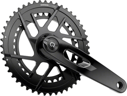 SRAM Rival AXS Power Meter Crankset - 165mm 12-Speed 46/33t 8-Bolt Direct Mount DUB PM Spindle Carbon E1 - Bicycle Warehouse