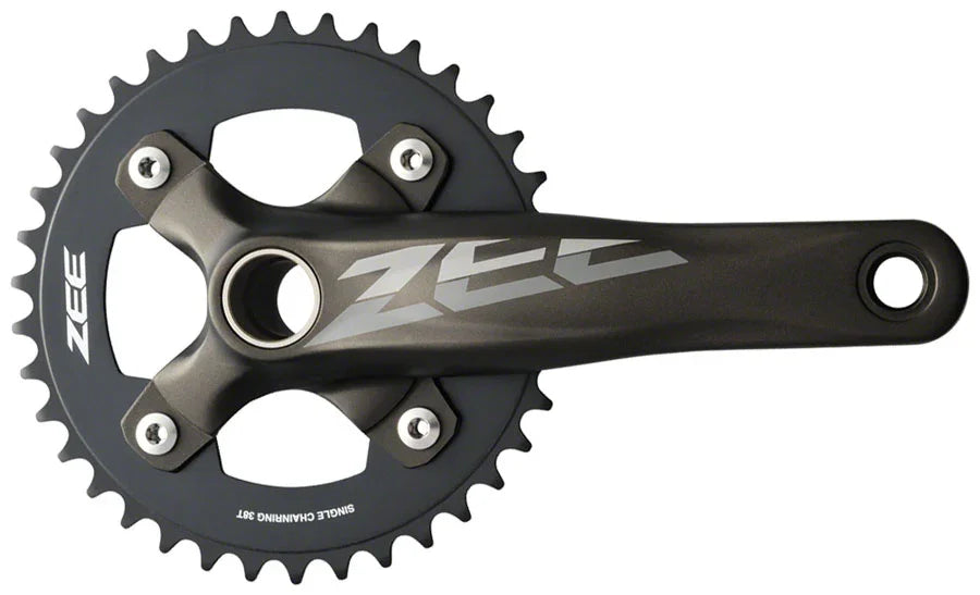 ZEE FC-M640 Crankset - 170mm 10-Speed 36t 104 BCD Hollowtech II Spindle Interface Includes Bottom Bracket BLK - Bicycle Warehouse