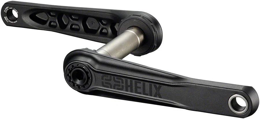 E*thirteen Helix Core Crankset - 165mm 73mm 24mm Spindle P3 Connect Interface BLK - Bicycle Warehouse