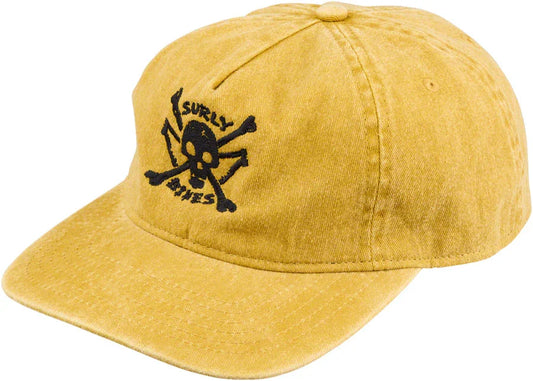 Surly Skullet Strap Back Hat - Mustard One Size - Bicycle Warehouse