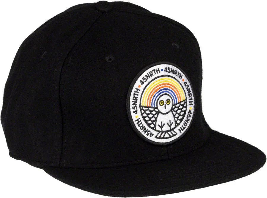 Winter Wonder Wool Snapback Hat - Black Adjustable - Bicycle Warehouse
