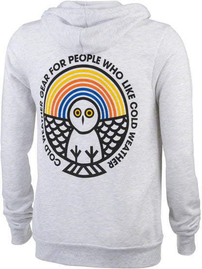 Winter Wonder Zip Up Hoodie - Unisex Ash Large - Bicycle Warehouse