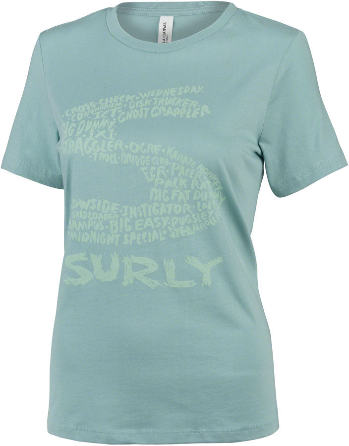 Steel Consortium Womens T-Shirt - Dusty Blue Small - Bicycle Warehouse